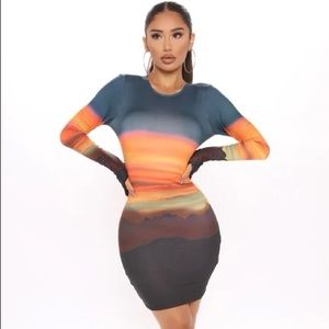 Desert Sunset Mini Dress